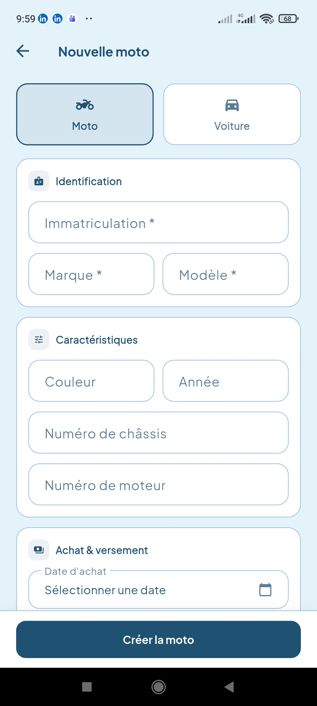 Fleet-Motos mobile screen 8