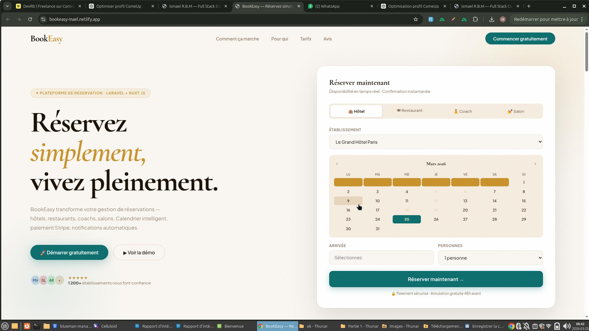 BookEasy — Plateforme de Réservation - 1