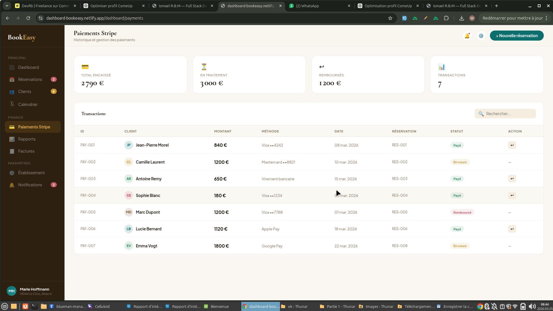 BookEasy — Plateforme de Réservation - 6